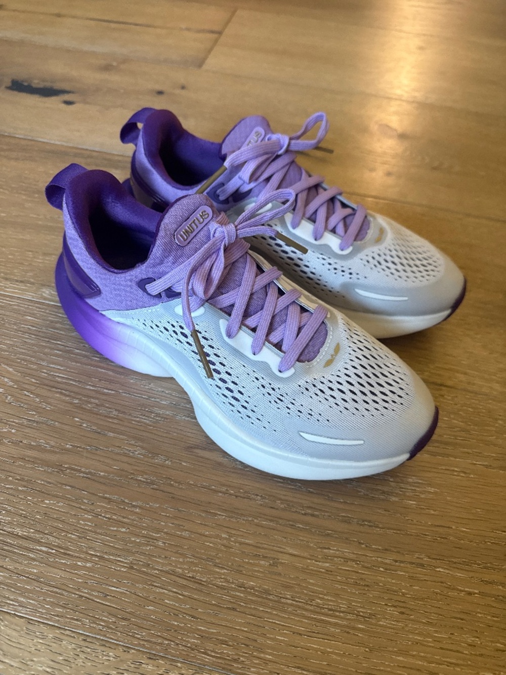Unitus Fortra “Queen” Purple and White Athletic Sneakers tennis shoes